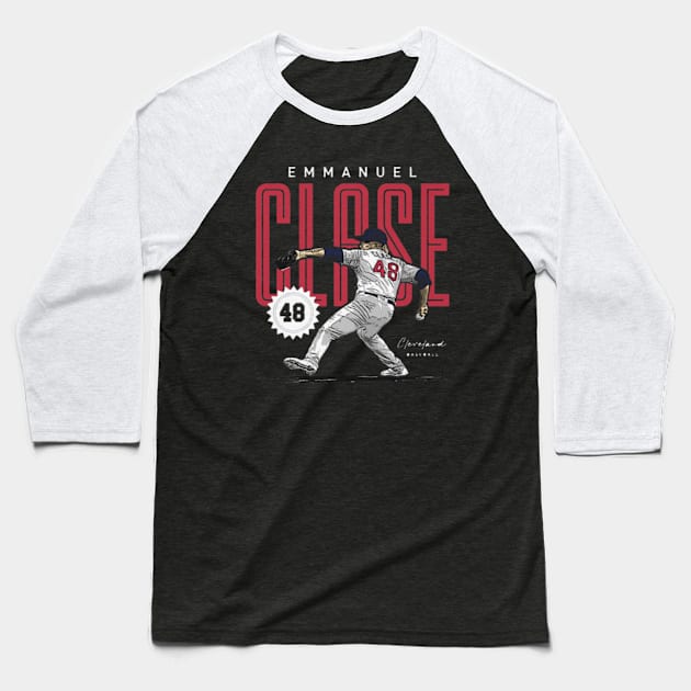 Emmanuel Clase Cleveland Card Baseball T-Shirt by Jesse Gorrell